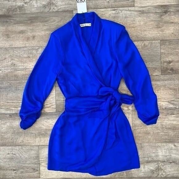 ZARA BLOGGER FAVE!!! Mini Shoulder Pad Dress NWT - Picture 15 of 16